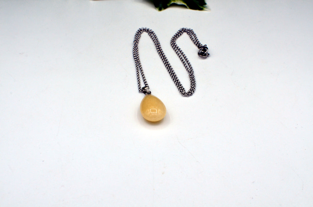 ketting met gele calciet hanger