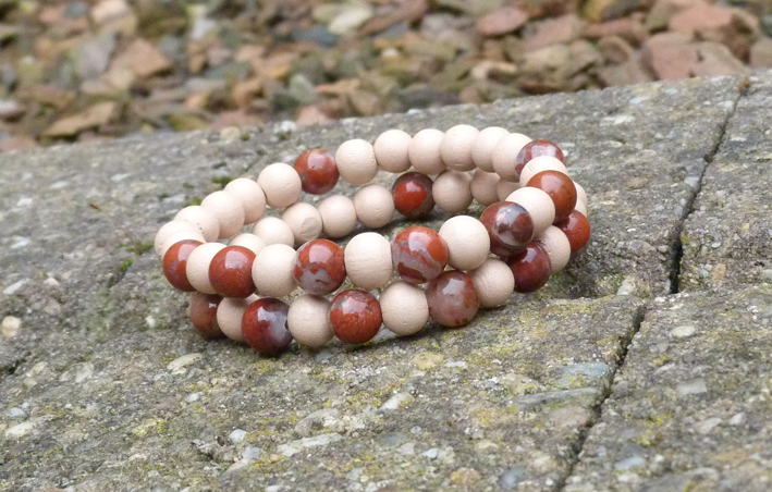 Natural Gemstone jaspis breccie armband