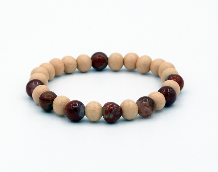 Natural Gemstone jaspis breccie armband