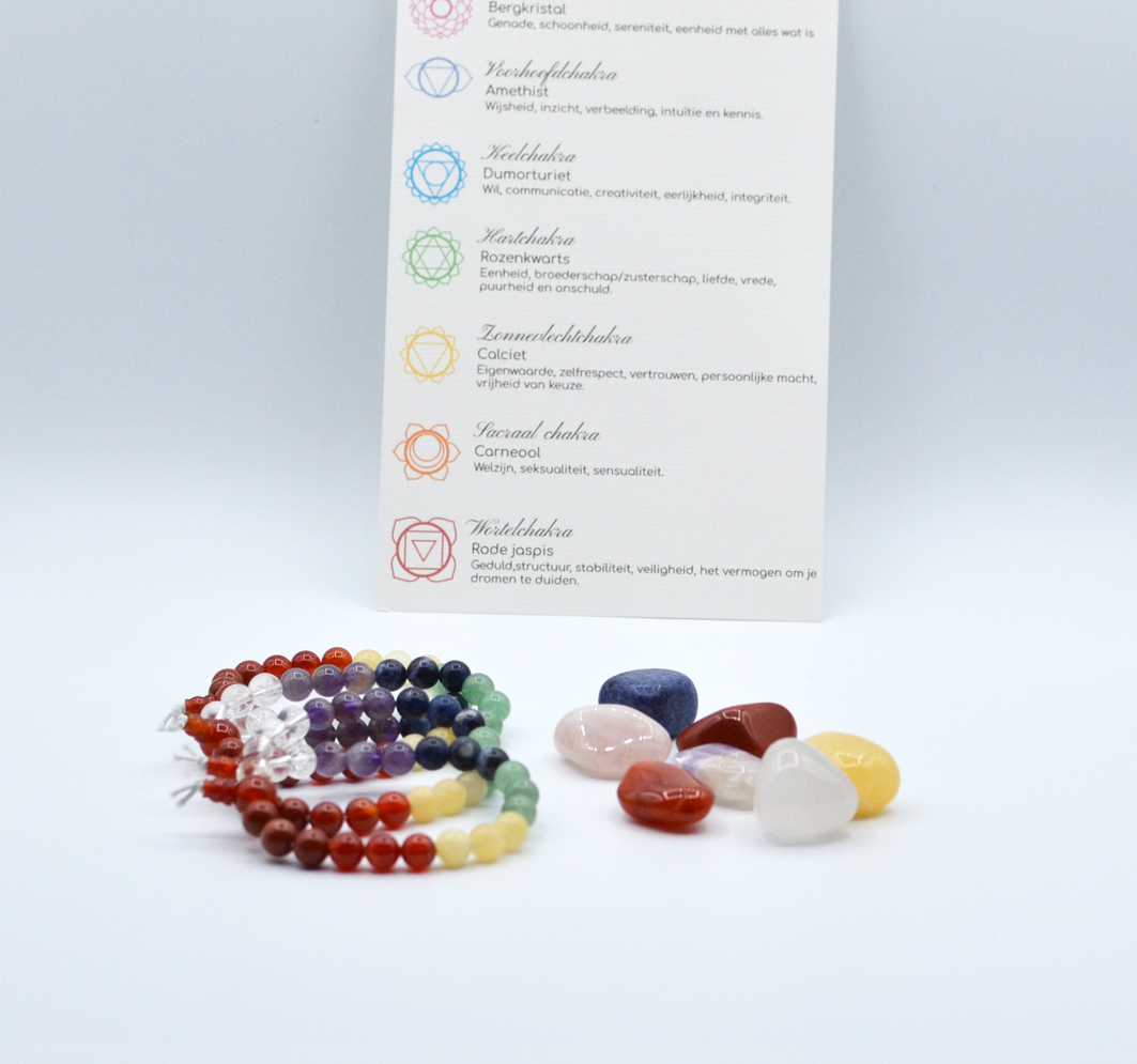 edelsteen chakra set 