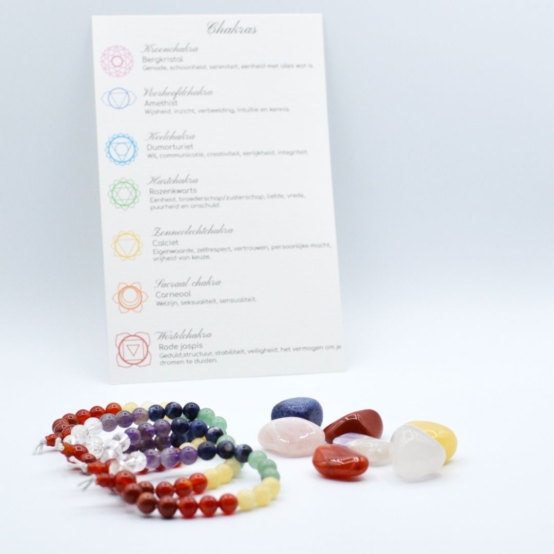 edelstenen chakra set