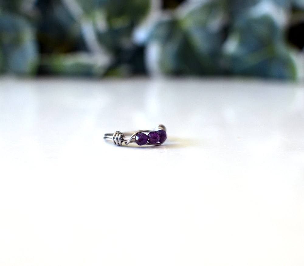edelsteen ring amethist