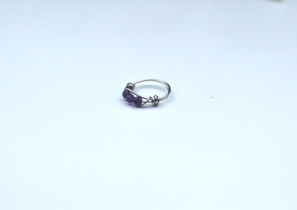 amethist edelsteen ring