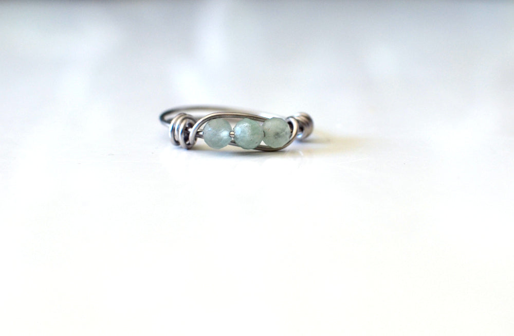 aventurijn rvs ring