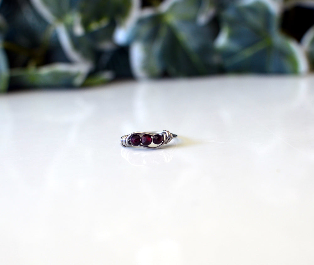 edelsteen ring granaat