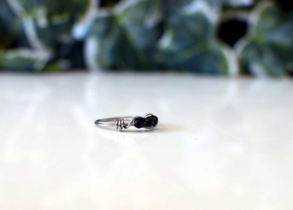 black onyx ring