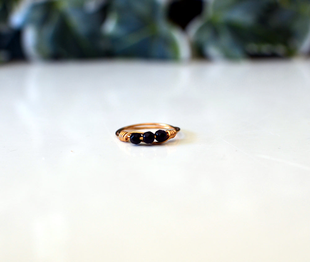 zwarte onyx ring