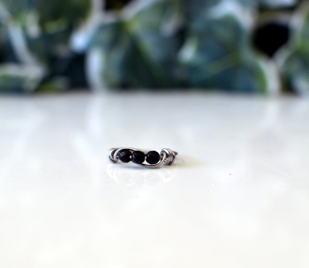 edelsteen ring onyx