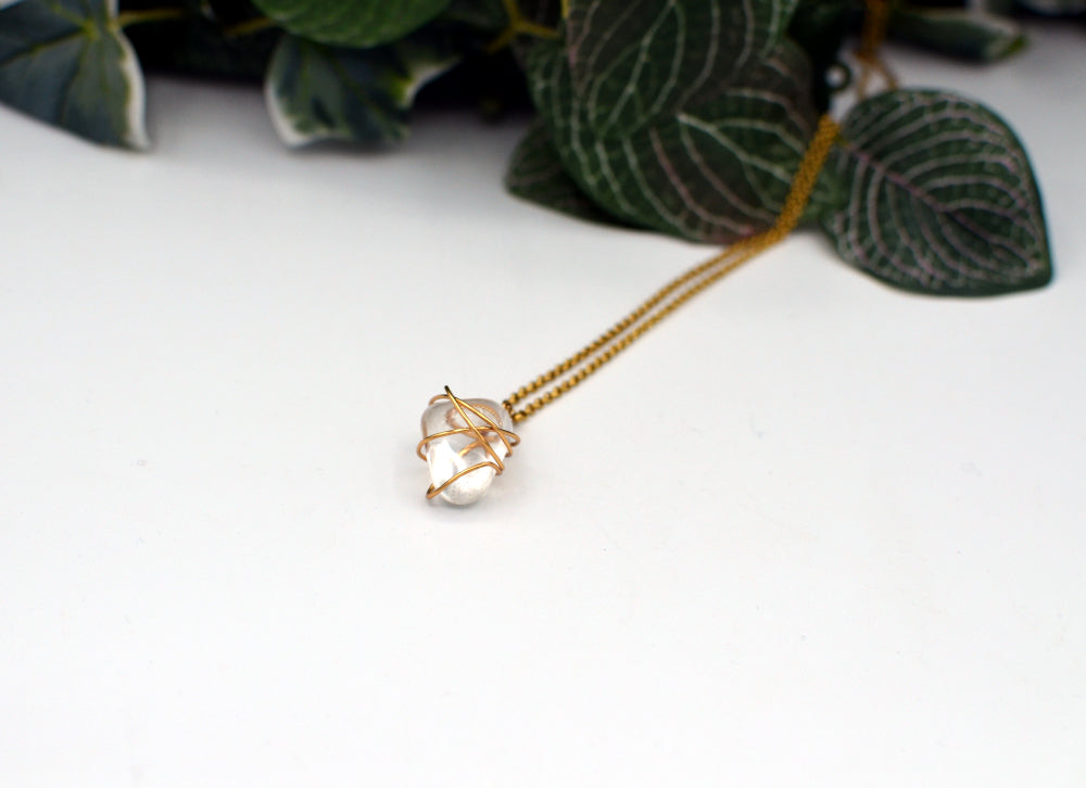 bergkristal ketting