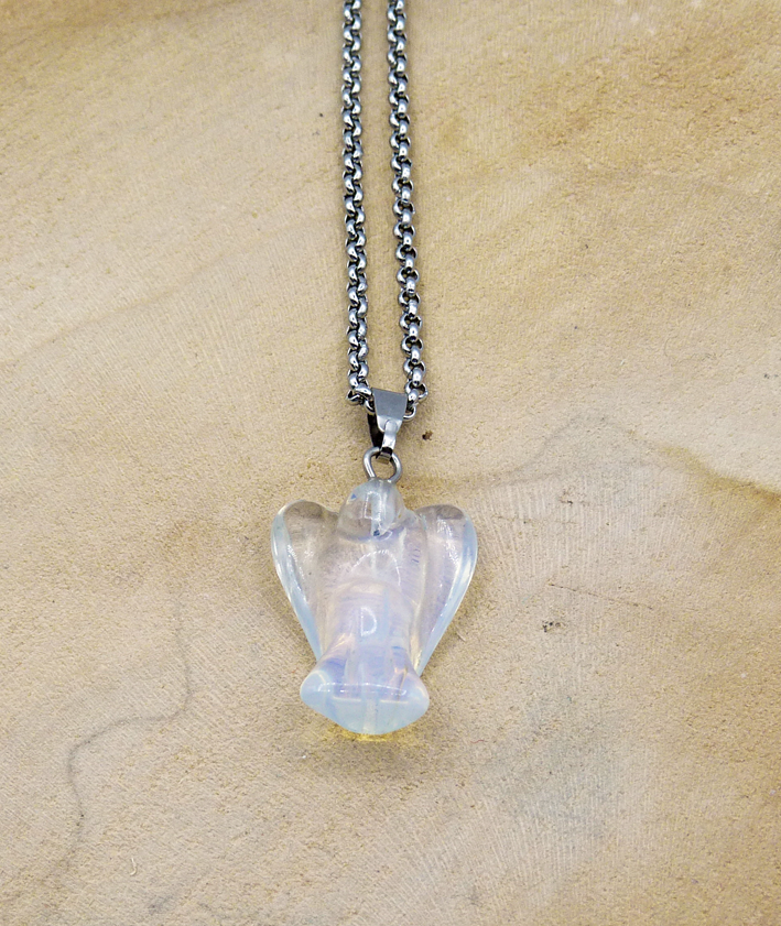 opaliet ketting engel