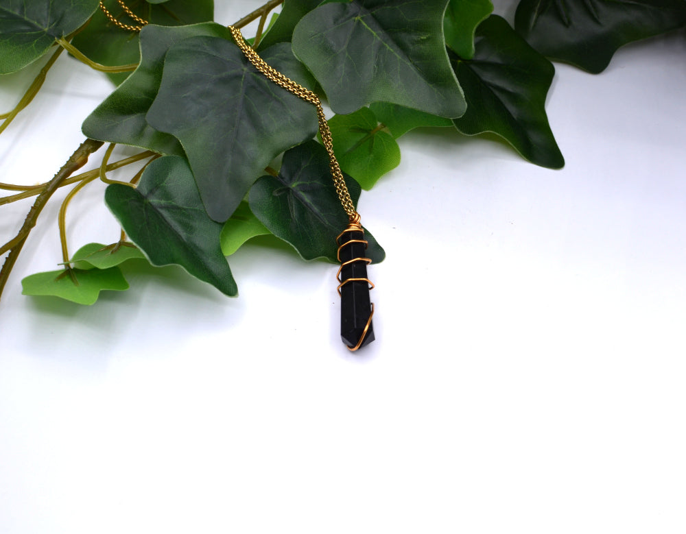 edelsteen ketting met hanger