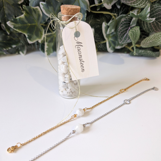 moeder en kind edelstenen set 