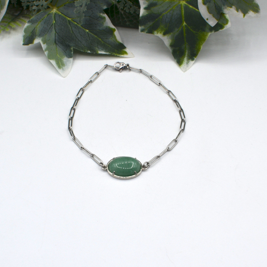 grote schakels edelstenen armband 