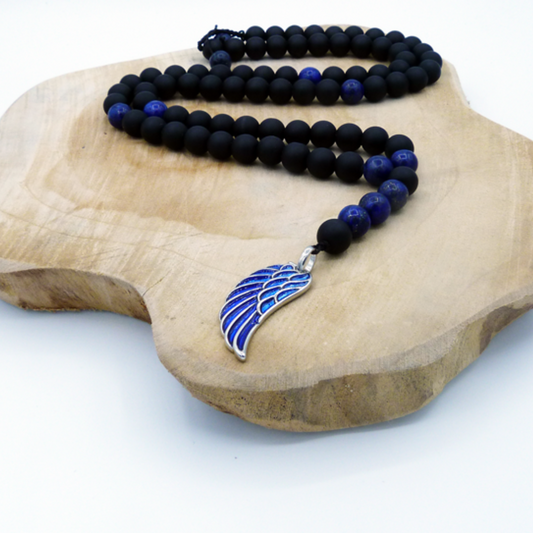 edelstenen ketting van lapis lazuli