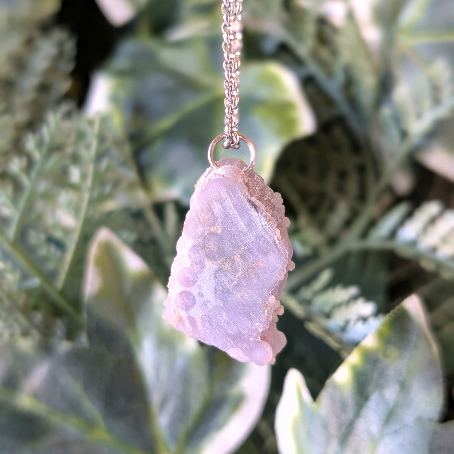 edelstenen ketting van druif agaat 