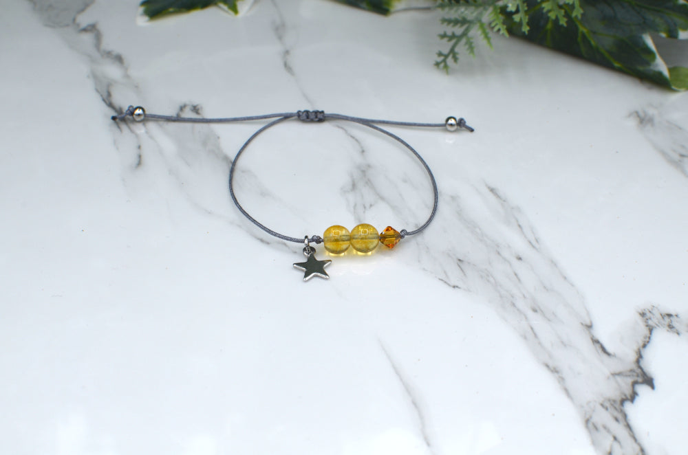 sterrenbeeld armband  met citrien