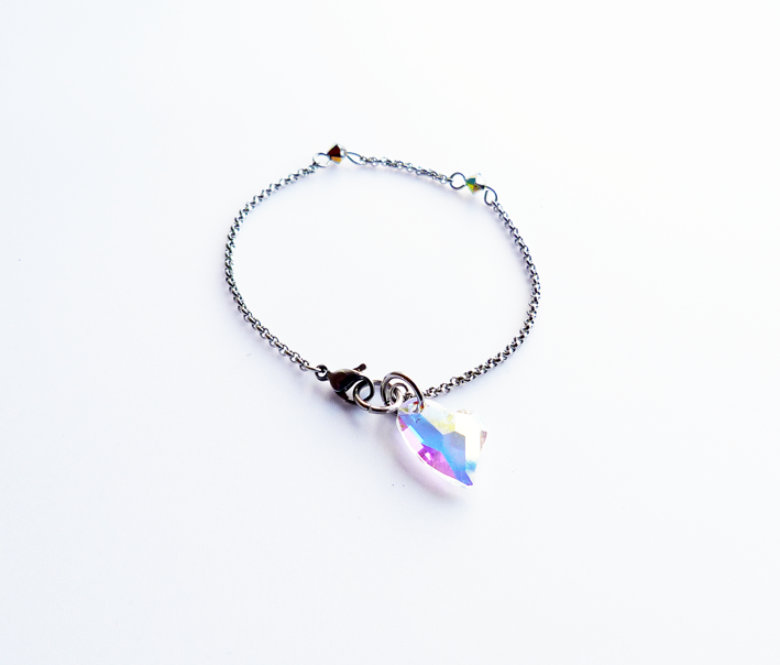 armband met swarovski hart