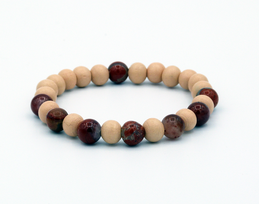 Natural Gemstone  jaspis breccie armband