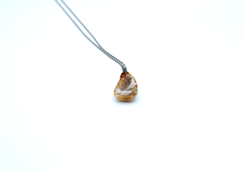 agaat geode ketting 