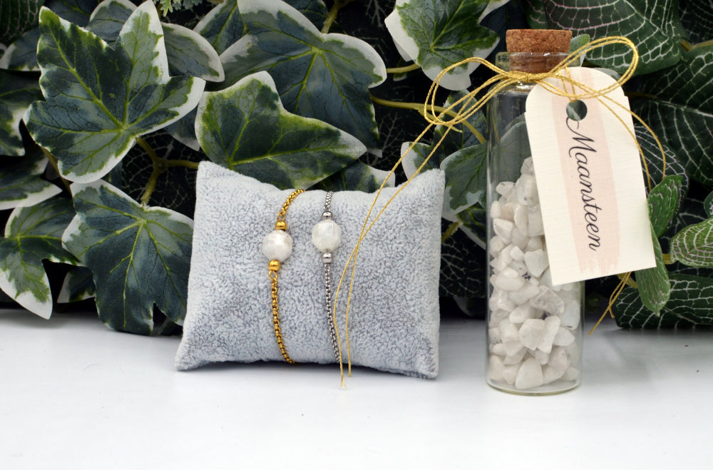 moeder en kind maansteen set 