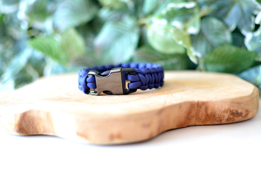 paracord armband blauw